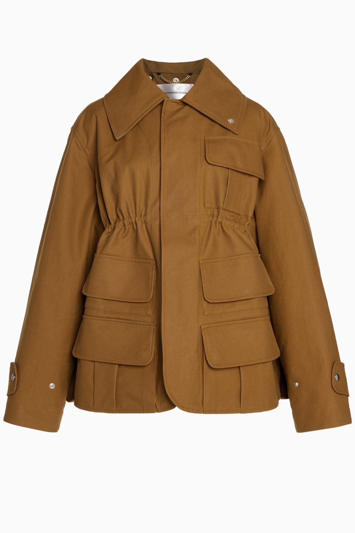 Victoria Beckham Patch Pocket Utility Jacket - Toffee