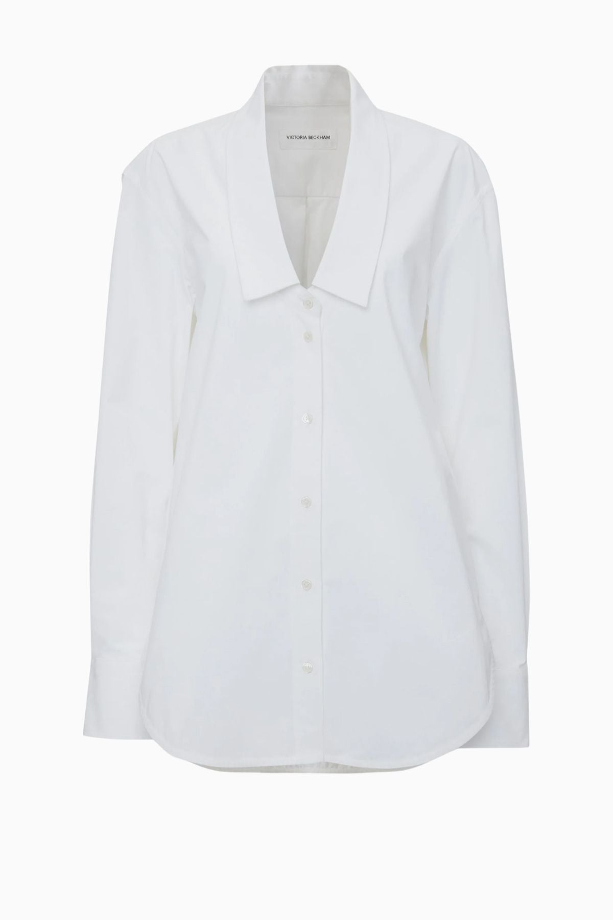 Victoria Beckham Exaggerated Collar Shirt - White