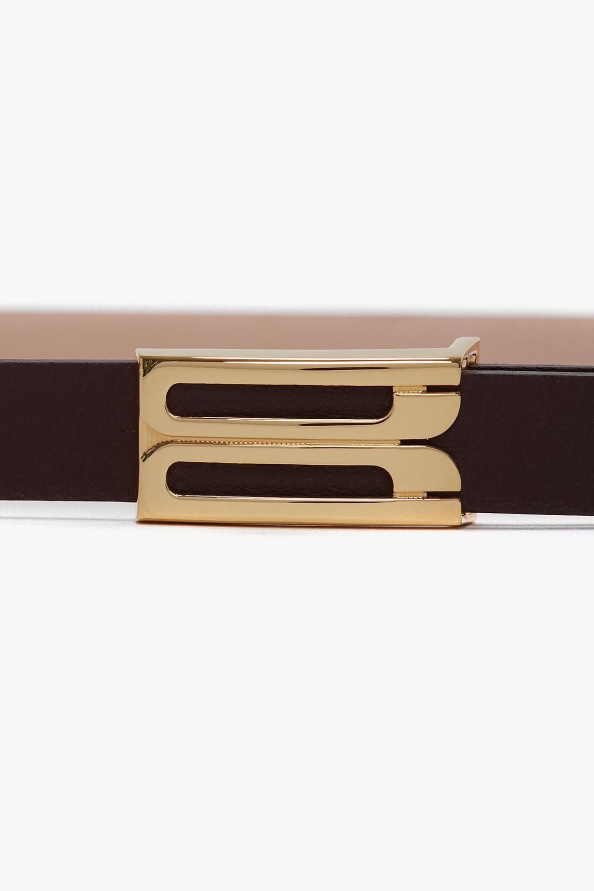 Victoria Beckham Micro Frame Belt - Burgundy