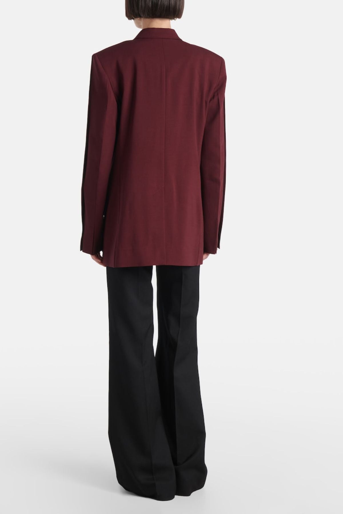 Victoria Beckham Oversized Mens Blazer - Port