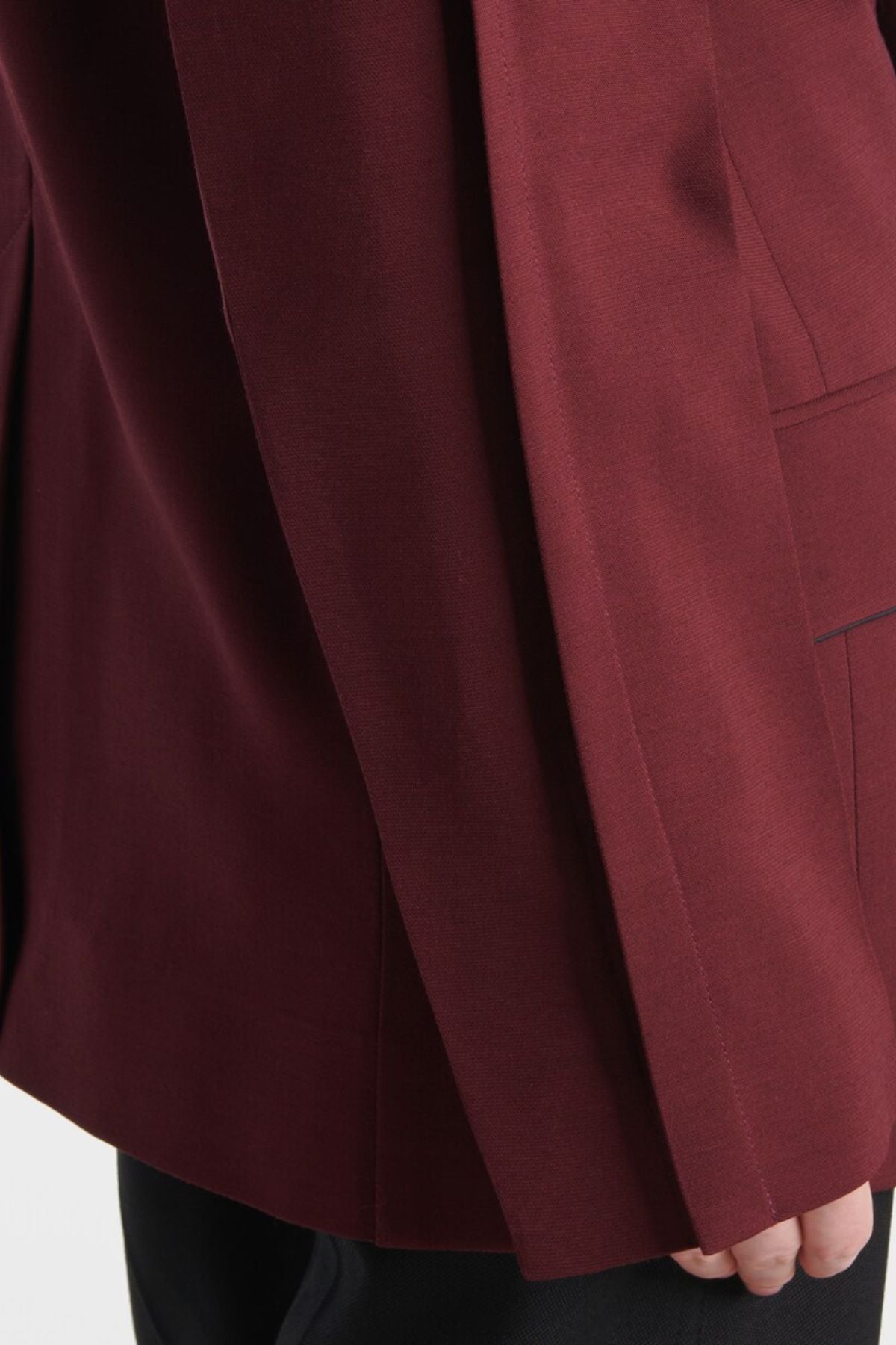 Victoria Beckham Oversized Mens Blazer - Port