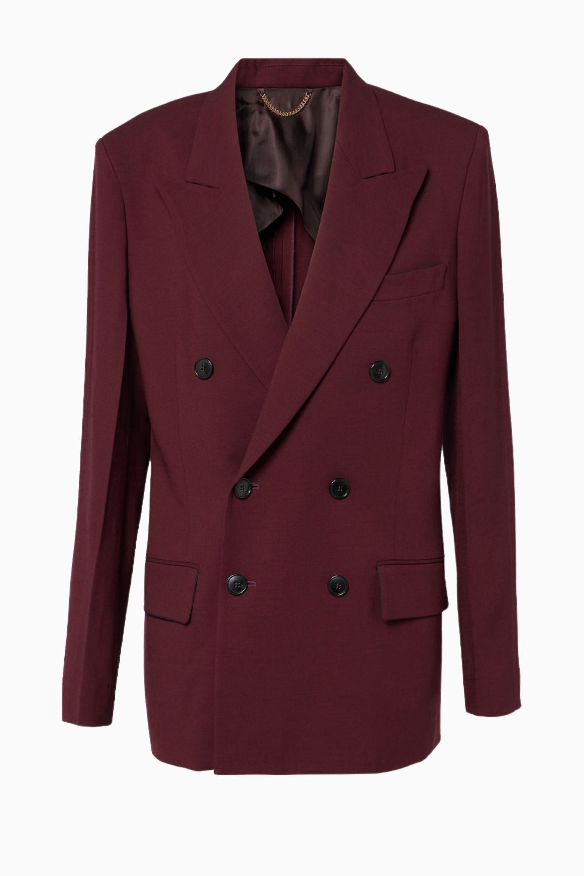 Victoria Beckham Oversized Mens Blazer - Port