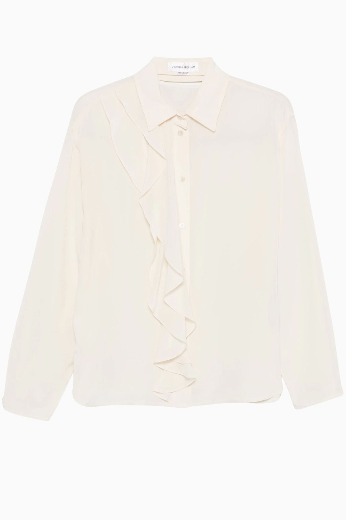 Victoria Beckham Ruffle Detail Blouse - Ivory