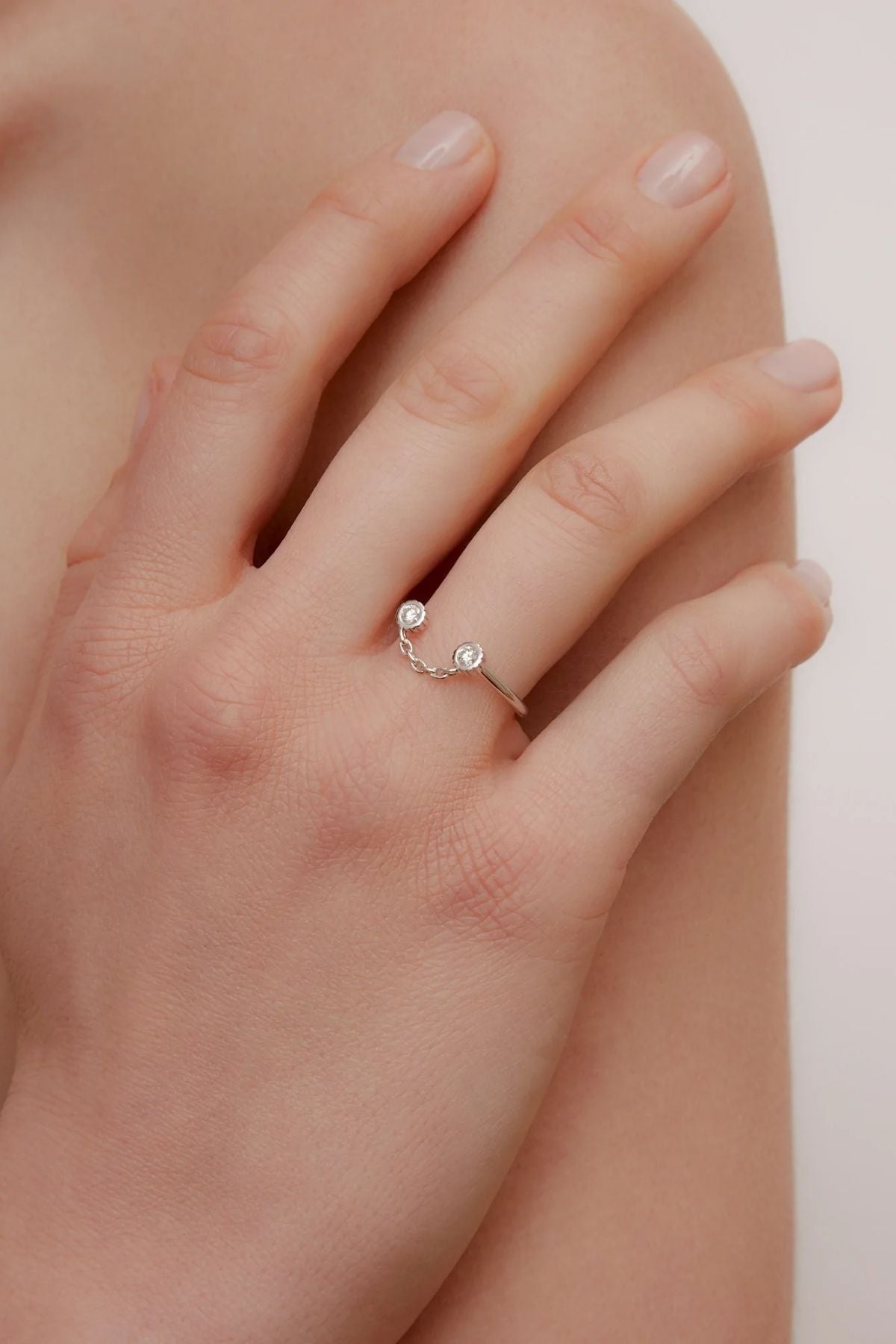 Yvonne Léon Sourire Diamond Ring - White Gold