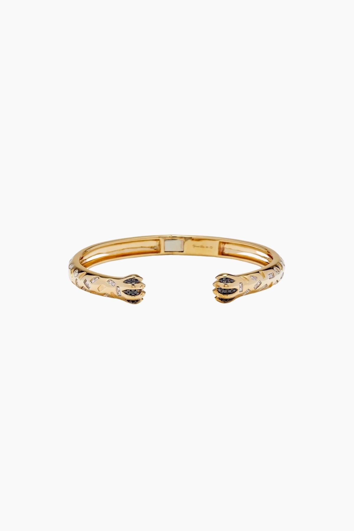 Yvonne Léon Tiger Claw Diamond Bangle - Yellow Gold – Grace Melbourne