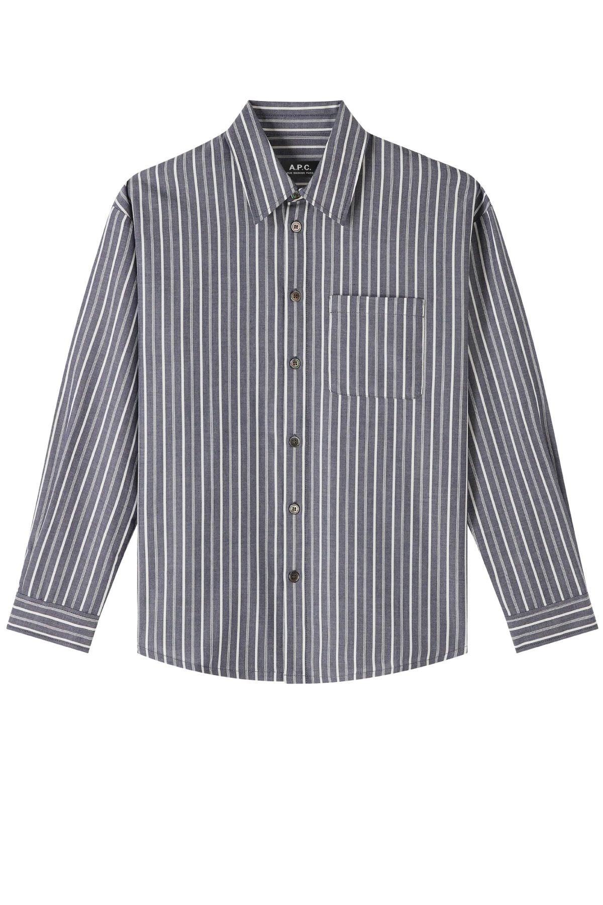 A.P.C. Boyfriend Shirt - Blue – Grace Melbourne