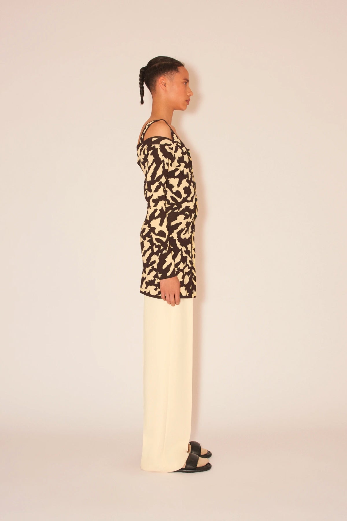 Nanushka leopard hot sale dress