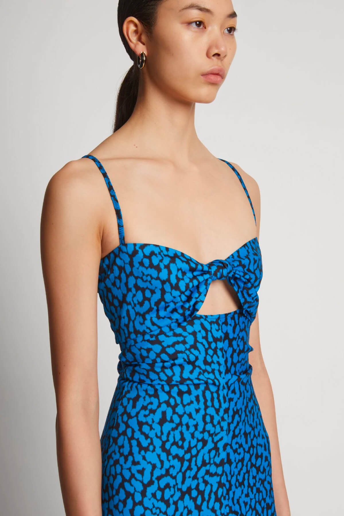 Leopard print hot sale crossover dress