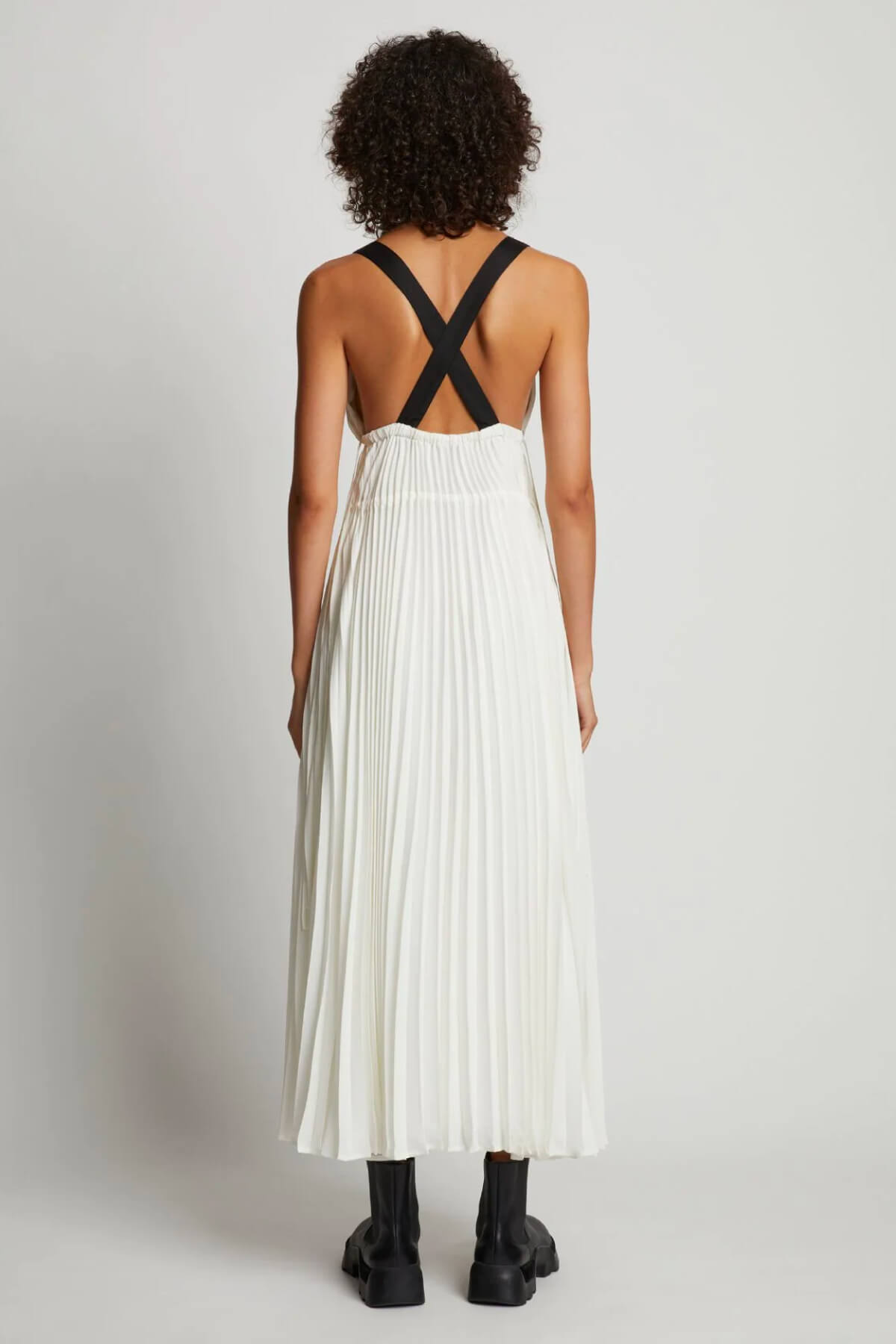 Proenza Schouler White Label Broomstick Pleated Tank Dress Off