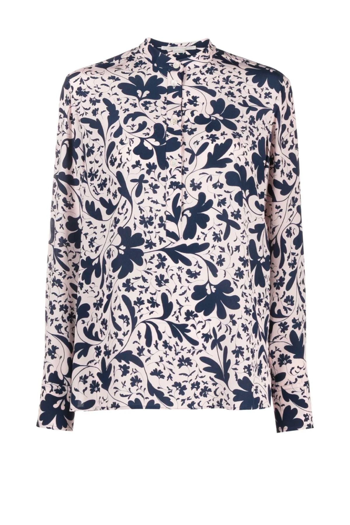 Stella McCartney Collarless Silk Shirt - Multi Pink – Grace Melbourne