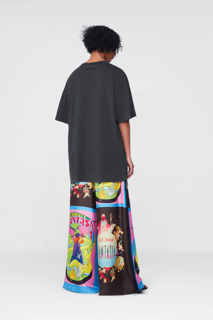 Stella McCartney x Disney Fantasia Washed Print T-Shirt - Vintage Black